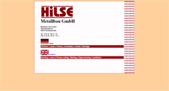 Desktop Screenshot of metallbau-hilse.de